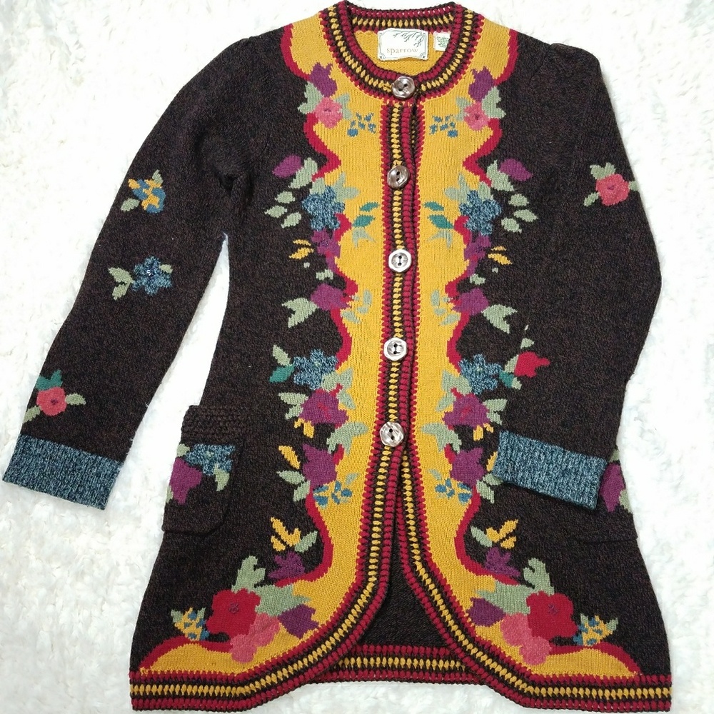 Anthropologie Sparrow Lambswool Cardigan Sweater