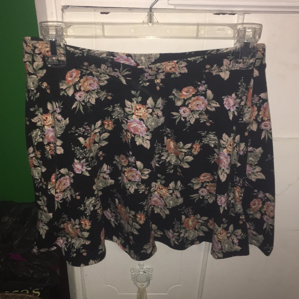 Floral skater skirt