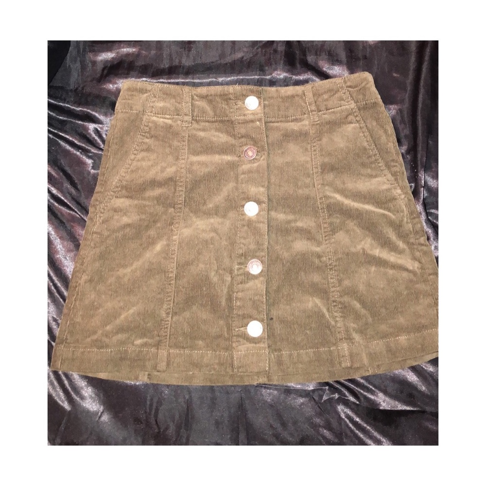 Olive Corduroy Mini