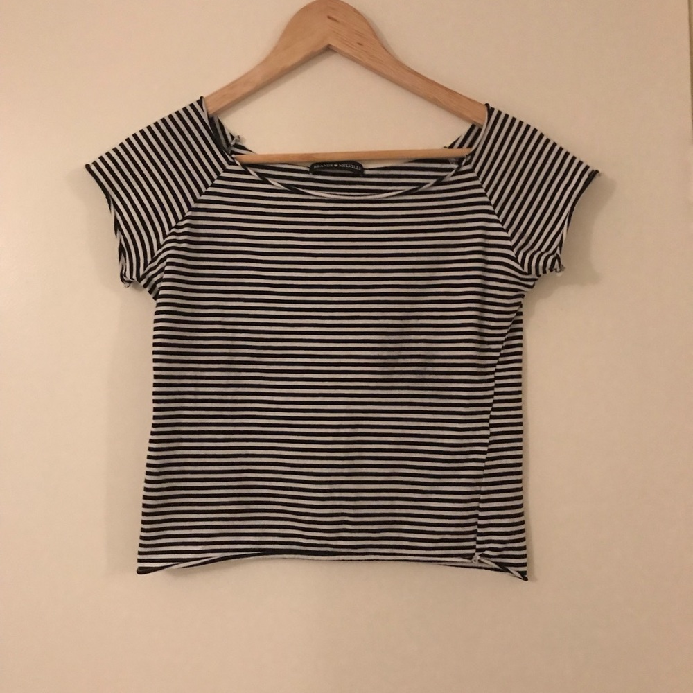 Brandy Melville striped Crop top