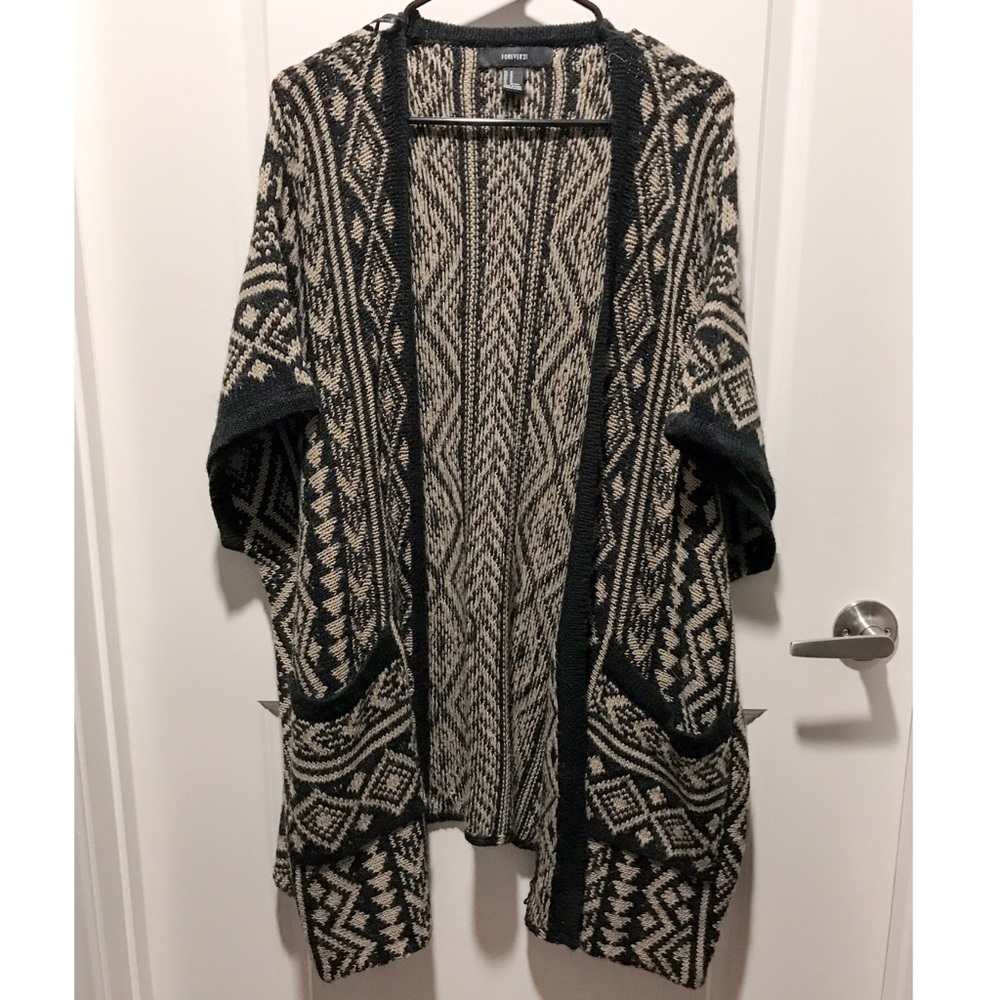 Soft Tribal Print Cardigan