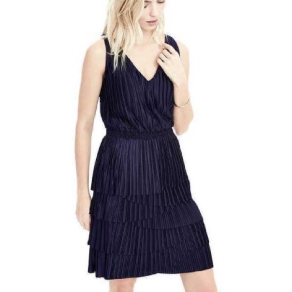 navy blue banana republic cocktail dress