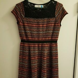 Anthropologie Striped Fall Dress