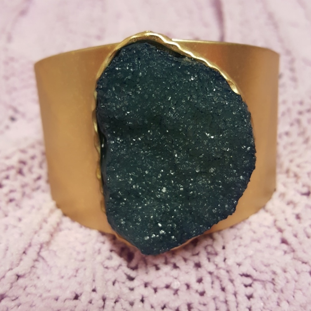 Gold and Navy cuff