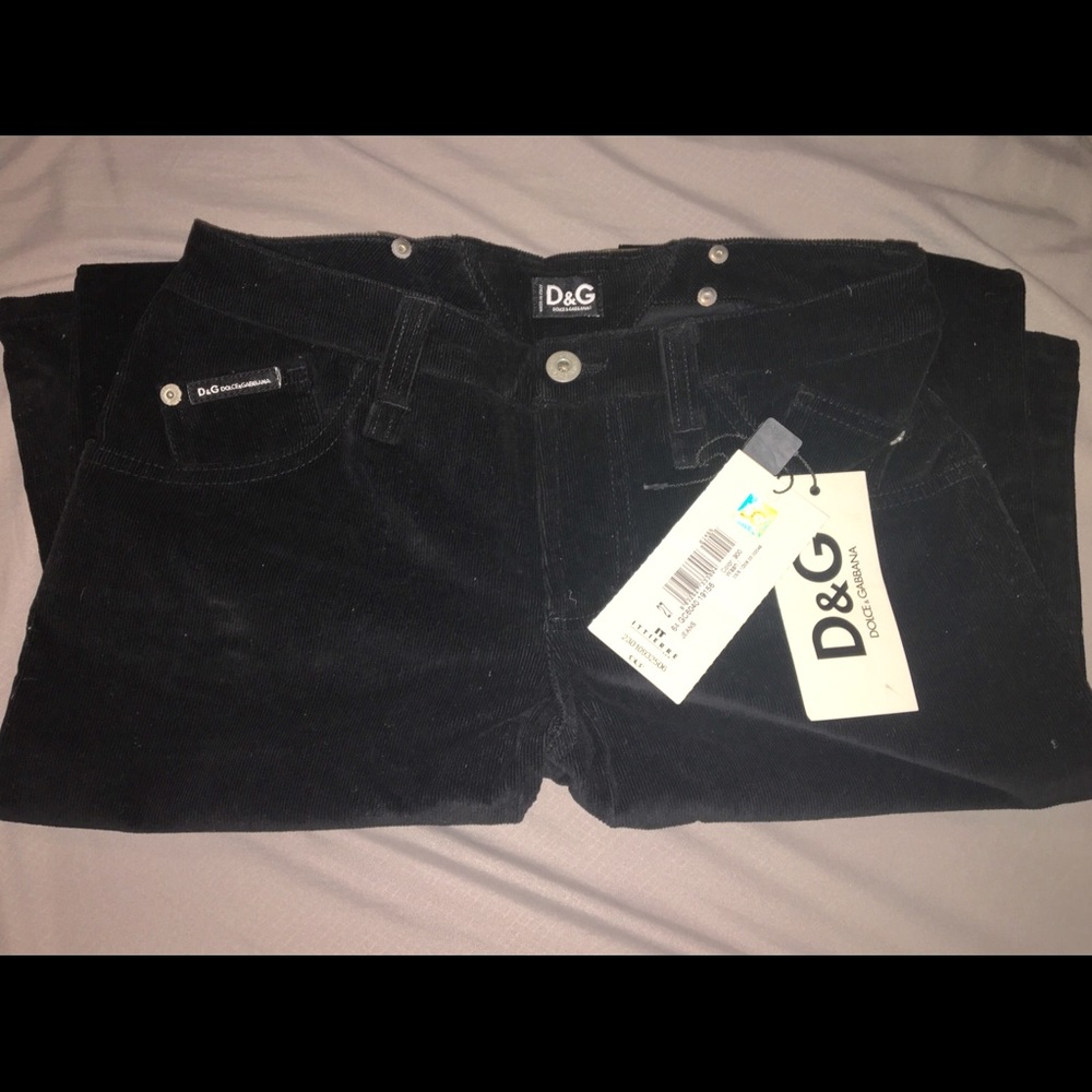 Dolce & Gabbana authentic black corduroy pants