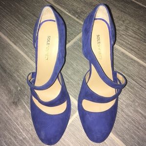 Beautiful blue Sole Society Heels