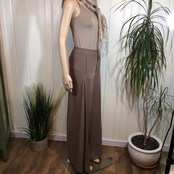 sale HIGH WAIST WIDE LEG PANTS - Picture 4 of 8