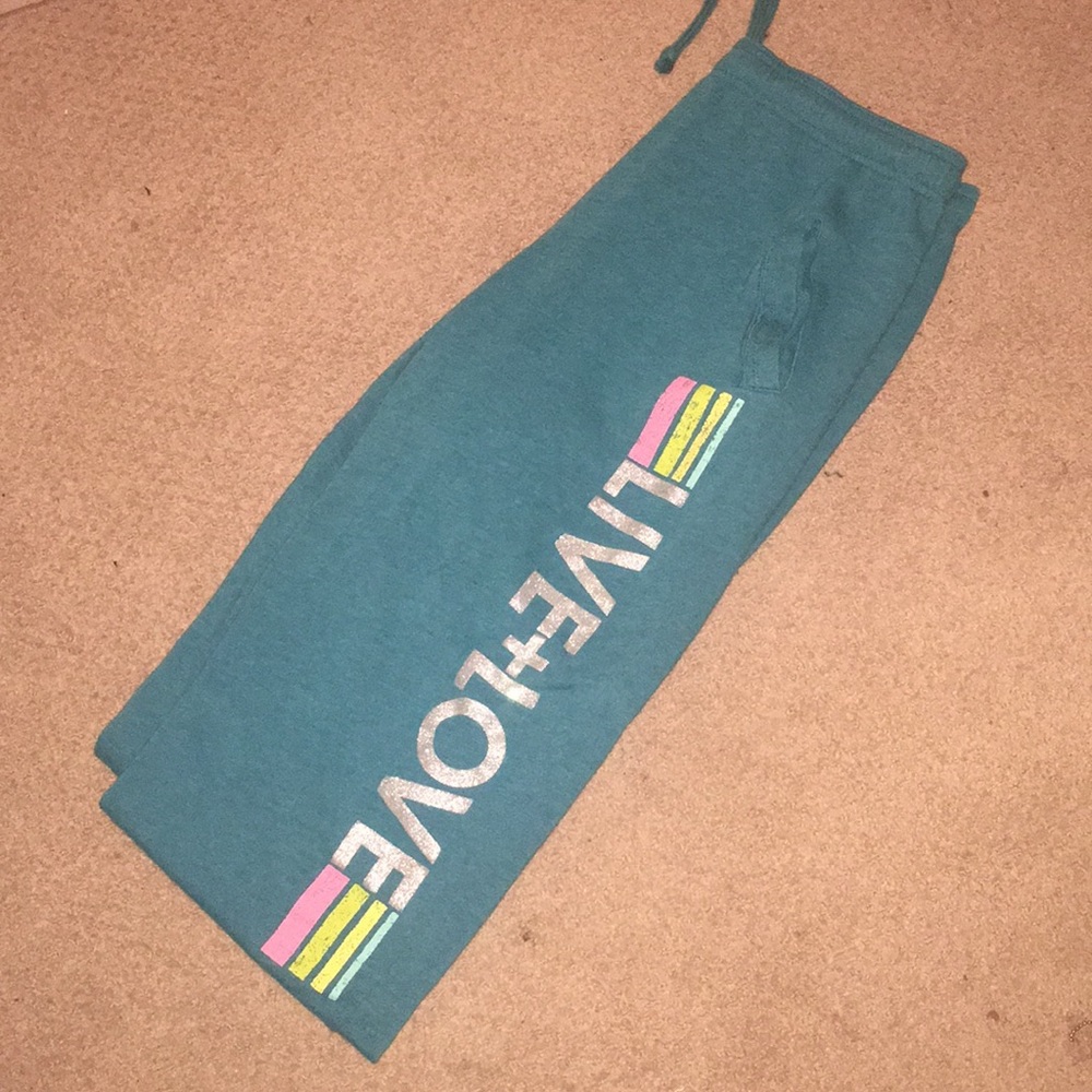 Teal sweats Live Love