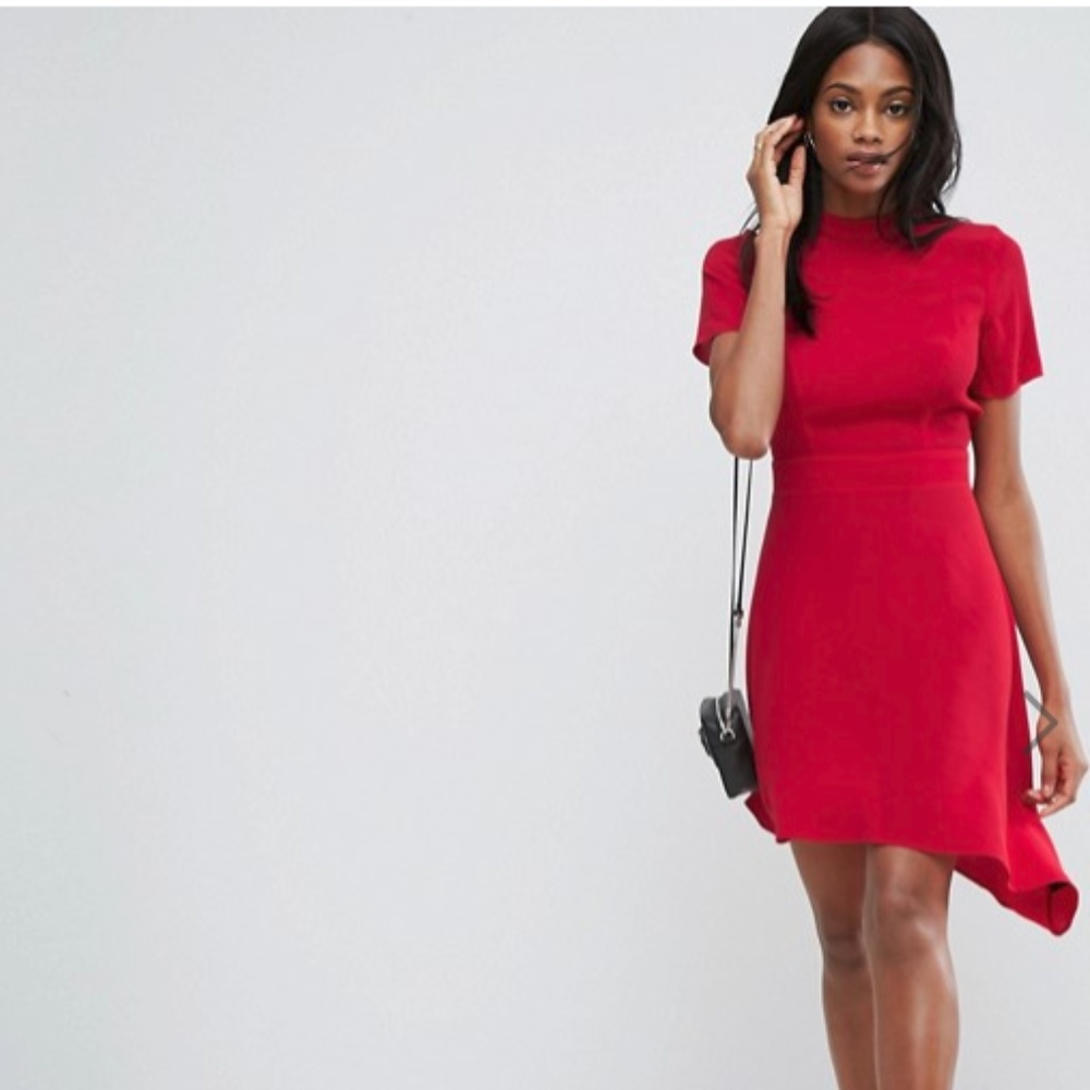 Mini Tea Dress With Open Back