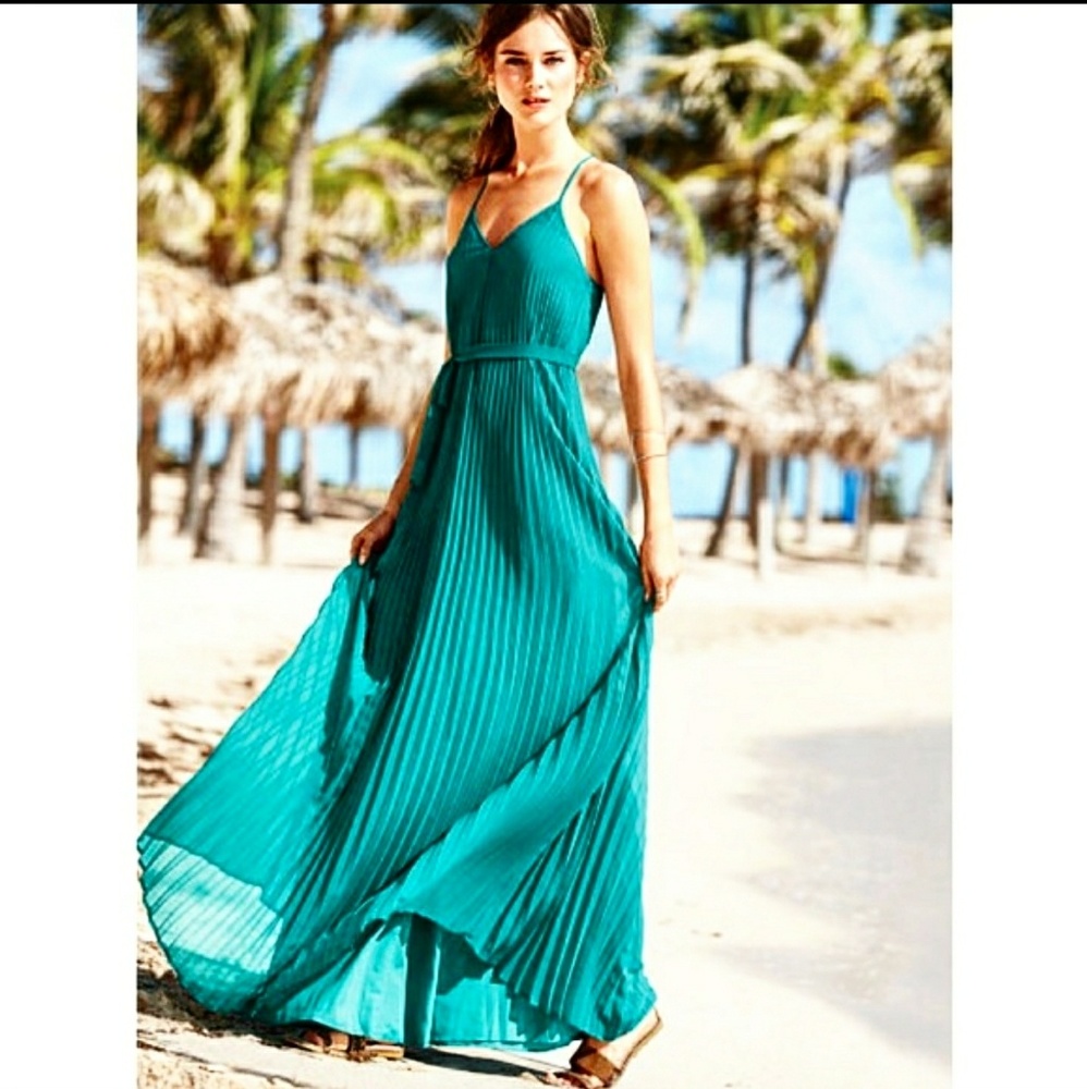 Knife- pleated Maxi Dress,  Victoria's Secret