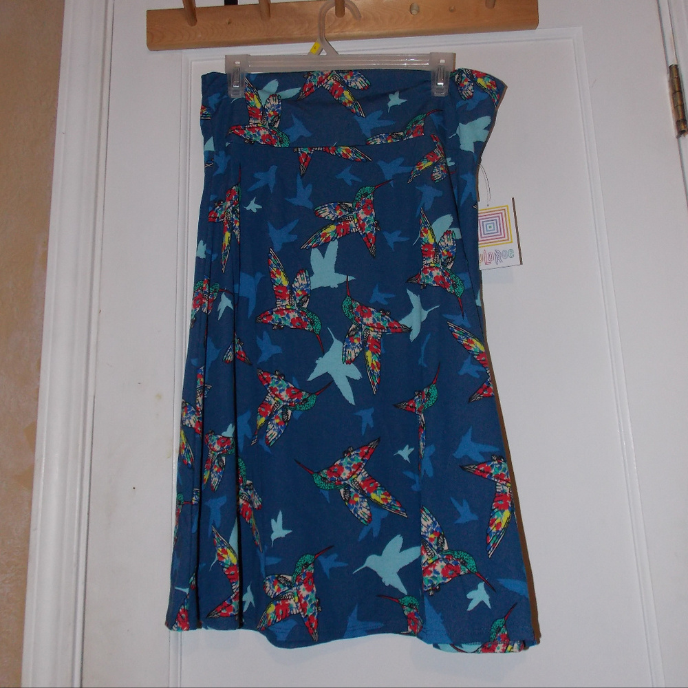 LLR Azure skirt XL NWT hummingbirds