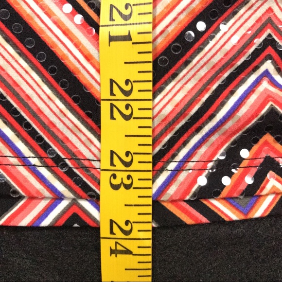 Ideology M Chevron Top with Sequins Long Sleeve - Picture 8 of 8