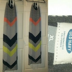 Light Flowy Maxi dress w/Chevron pattern