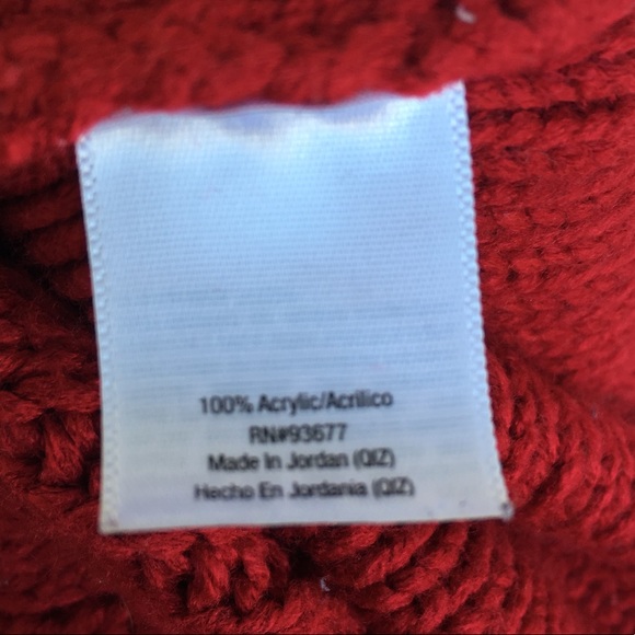 ANA A New Approach Red Sweater Tunic Size L - Picture 5 of 6