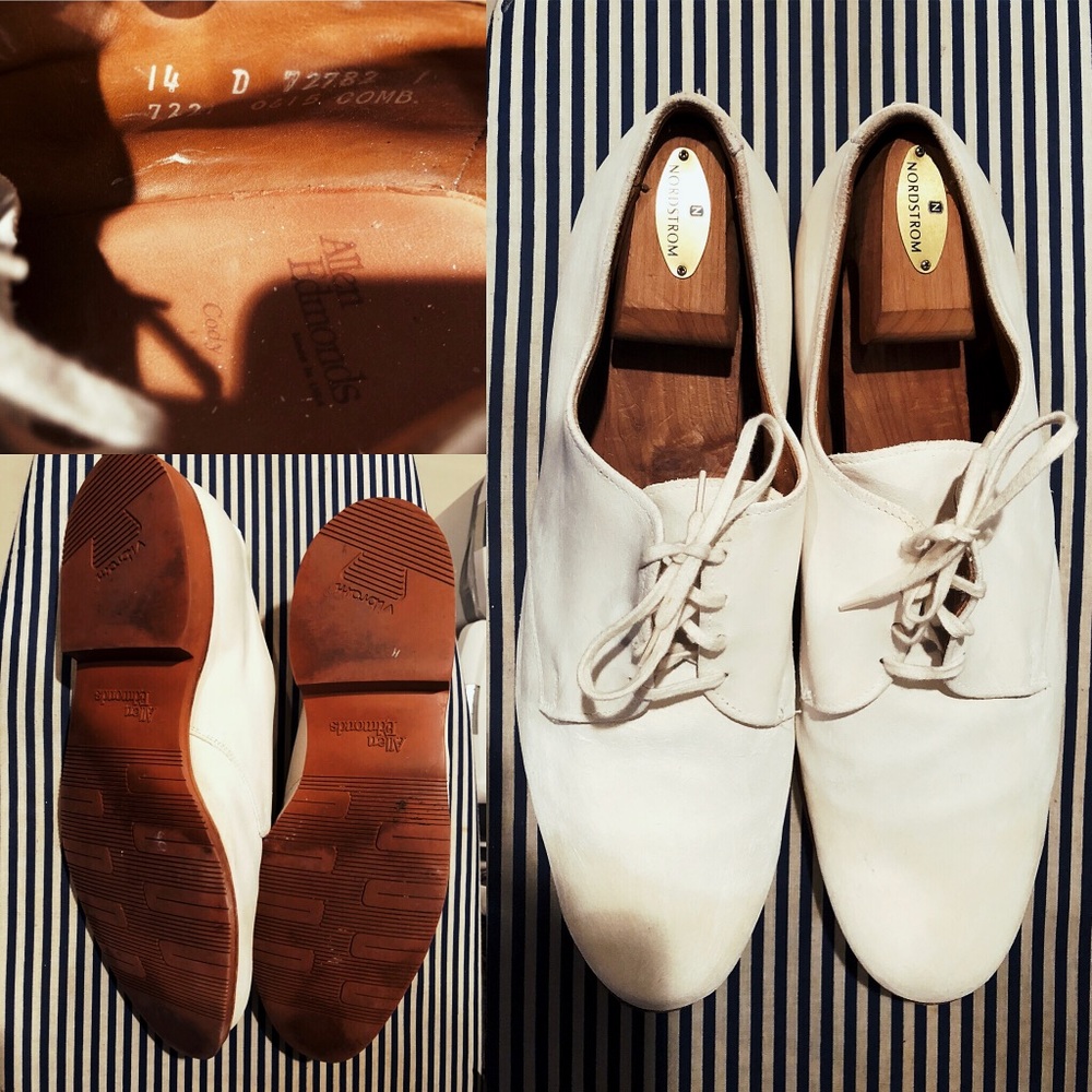 Allen Edmonds White Bucks OBO