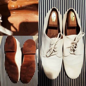 Allen Edmonds White Bucks OBO