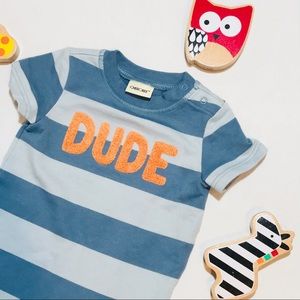 Boy | Cherokee DUDE Striped One-Piece Bodysuit