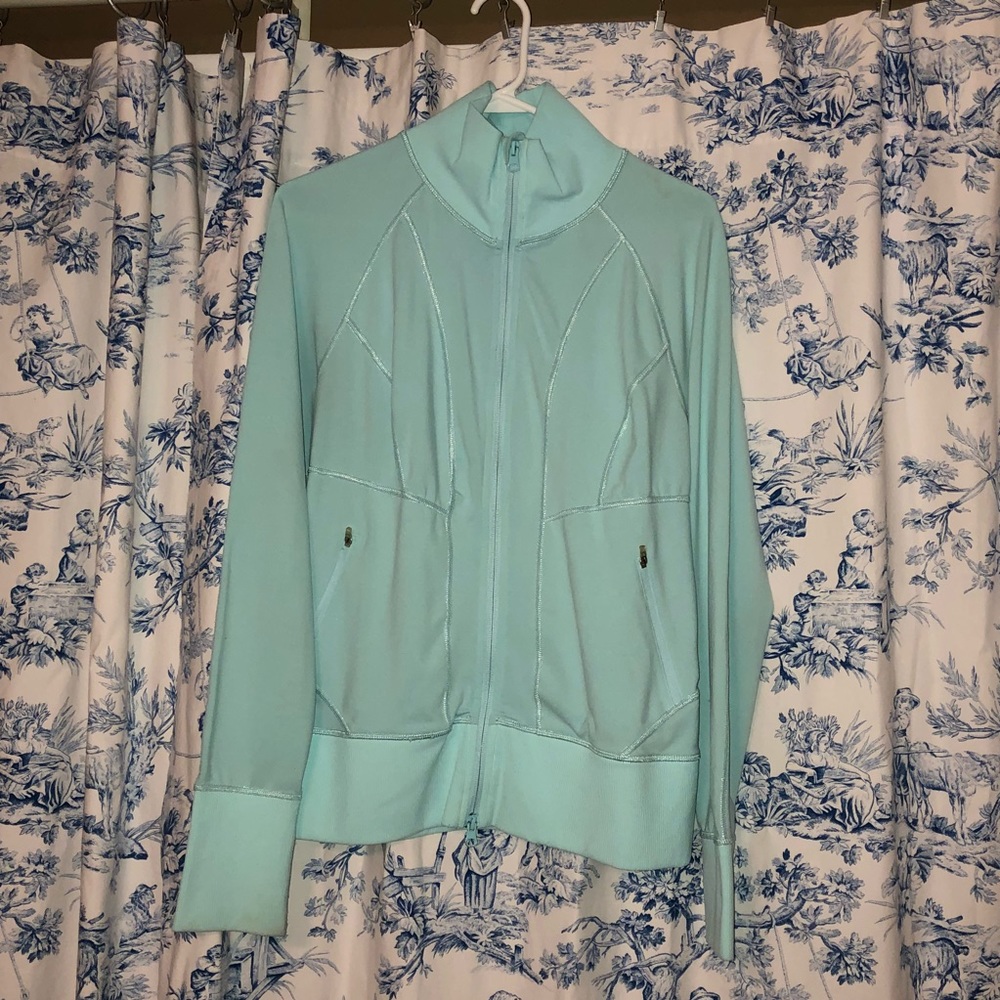 Zella Workout Jacket in Seafoam or Turquoise color