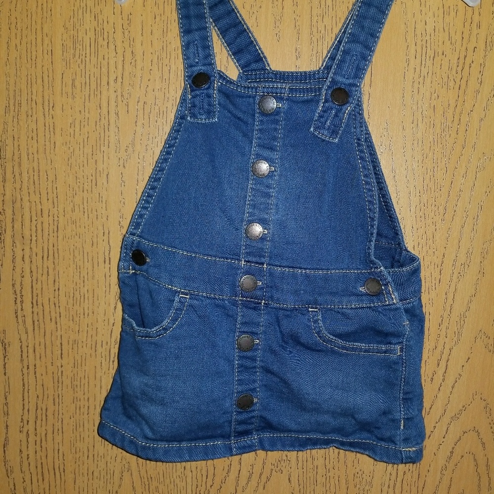 Denim jumper dress