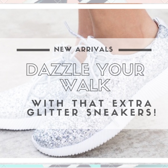 ❤ NIB  GLITTER  BOMB SNEAKER DIAMONDS - Picture 4 of 5