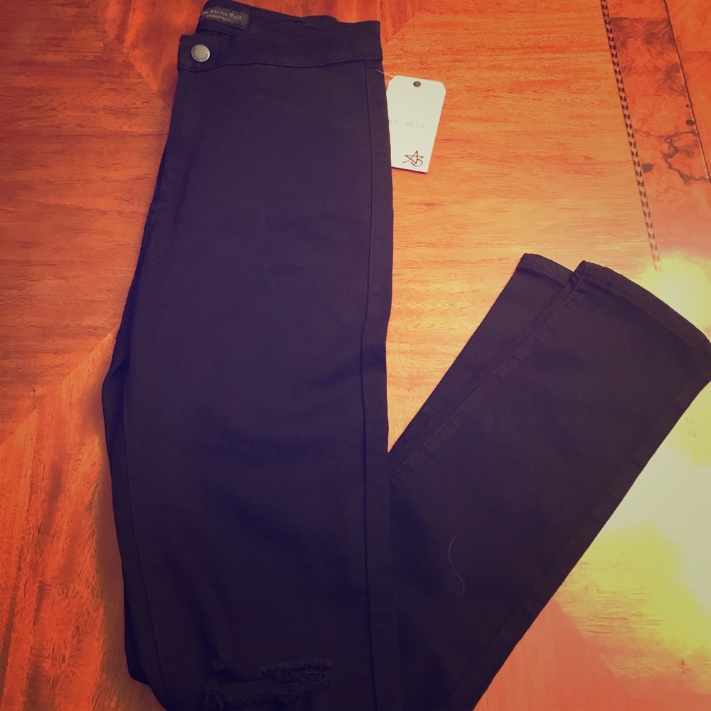 Brand new American Bazi high rise distressed jeans