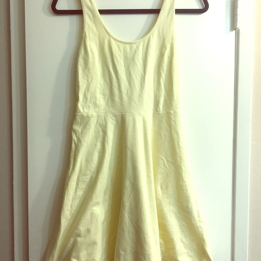 Yellow Sundress with Lace Back