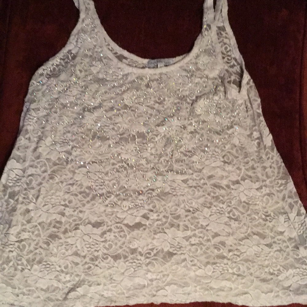Sparkly Lace Tank