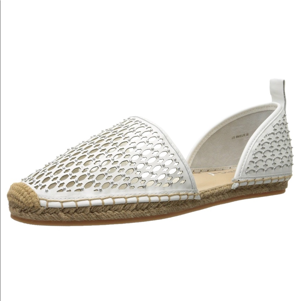 NIB D’Orsay Perforated White Leather Espadrille - Picture 5 of 6