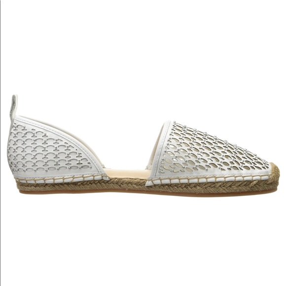 NIB D’Orsay Perforated White Leather Espadrille - Picture 6 of 6