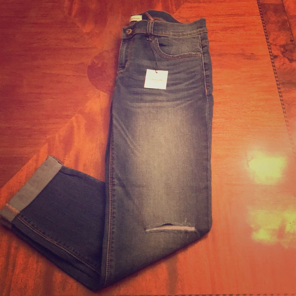Distressed jeans