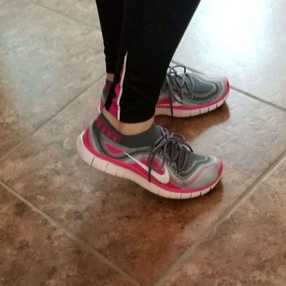 Nike Free Flyknit 5.0 running shoes