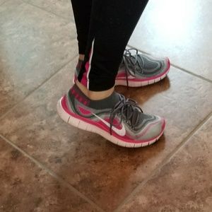 Nike Free Flyknit 5.0 running shoes