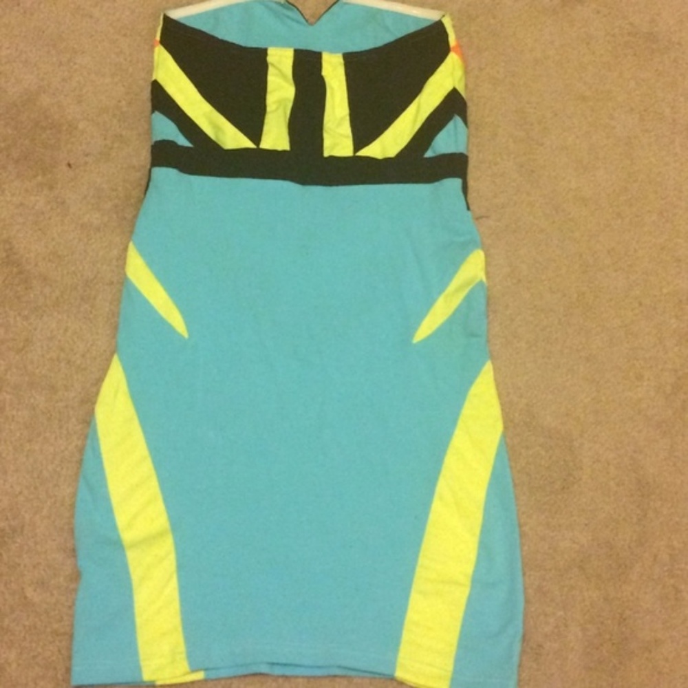 Geometric Neon Dress - Picture 2 of 2