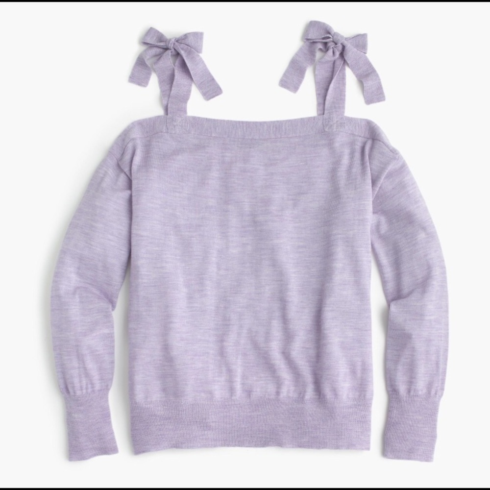 NWOT j.crew moreno wool lavander sweater
