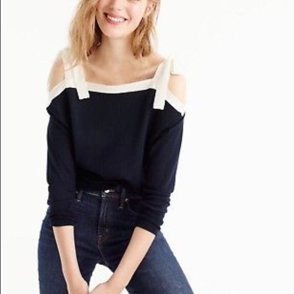 NWOT j.crew moreno wool lavander sweater - Picture 4 of 5