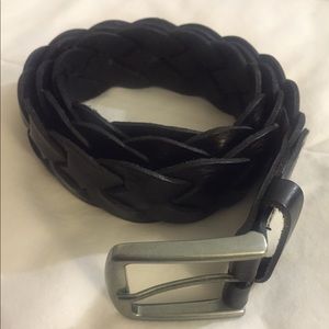 GAP braided Black leather belt