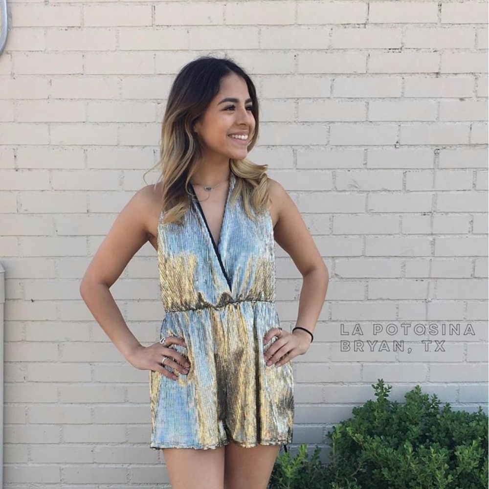 GOLD ROMPER