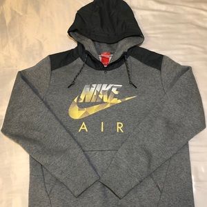 Nike Icon Half Zip Hoodie Gray