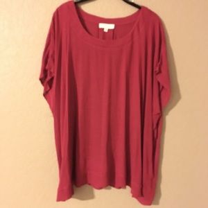 ❤️ SALE ❤️ Umgee Cranberry 1X Size Blouse