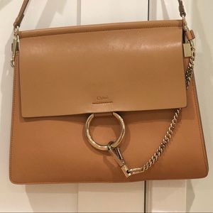 CHLOÉ Faye medium leather shoulder bag