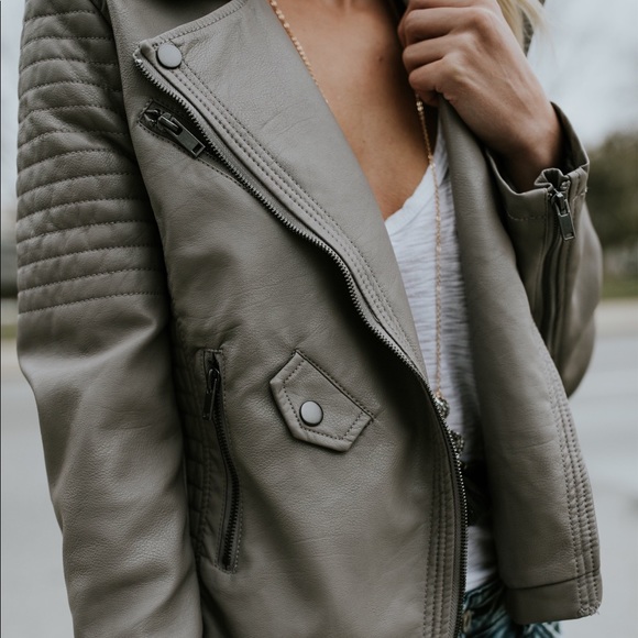 Vegan Leather Moto Jacket - Picture 4 of 8