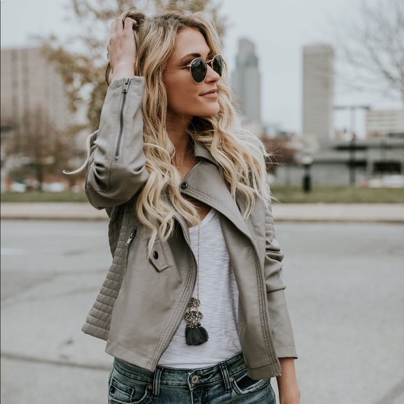 Vegan Leather Moto Jacket - Picture 5 of 8