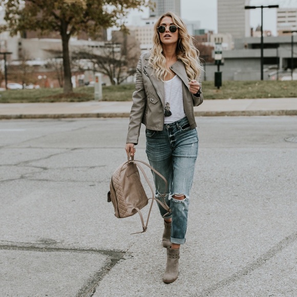 Vegan Leather Moto Jacket - Picture 6 of 8