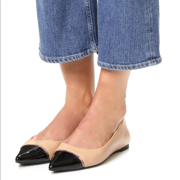 Michael Kors Shoes - Black Leather Pointy Flats