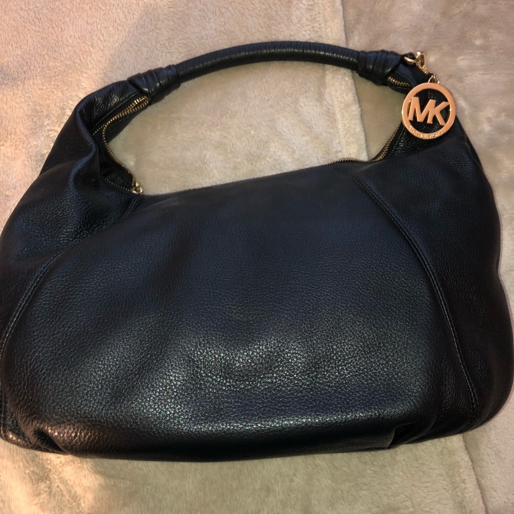 black MK bag
