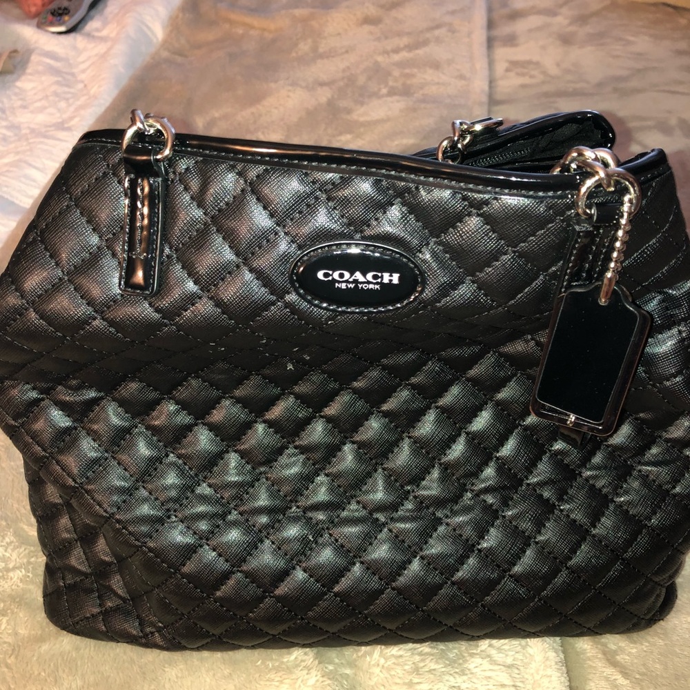 black coach bag