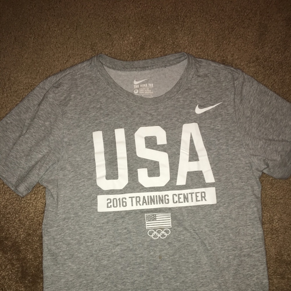 USA training Nike grey t shirt