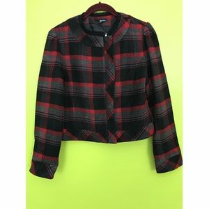 She Said Asymmetrical Zippered Plaid Lined Coat 10