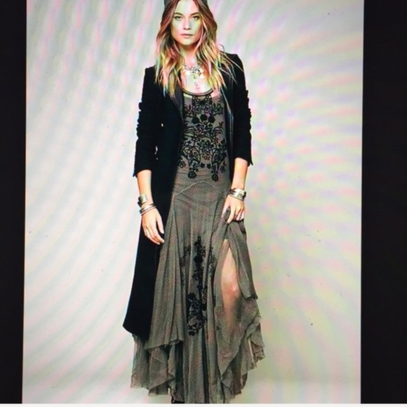Free People Dresses & Skirts - ISO Free People Darya Mesh Embroidered Maxi dress