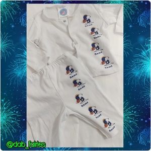 Vintage 2 piece baby snoopy Rams football